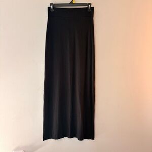 a.n.a Black Maxi Skirt with Stretch Waistband
